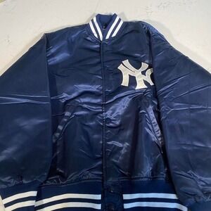 Vintage New York Yankees Satin Bomber‎ Jacket – Wilson Made in USA Size 42
